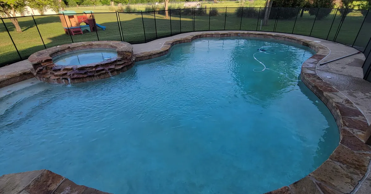 Clean backyard pool for weekly chlorine dosing guidance